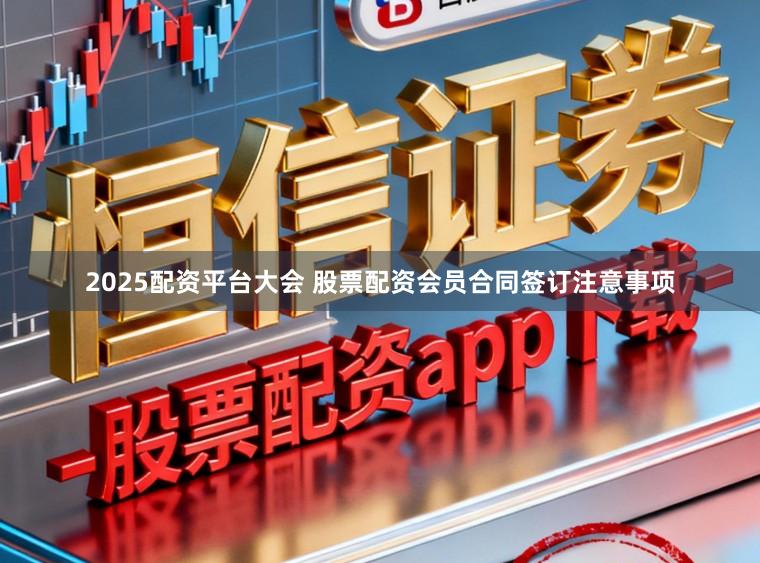 2025配资平台大会 股票配资会员合同签订注意事项