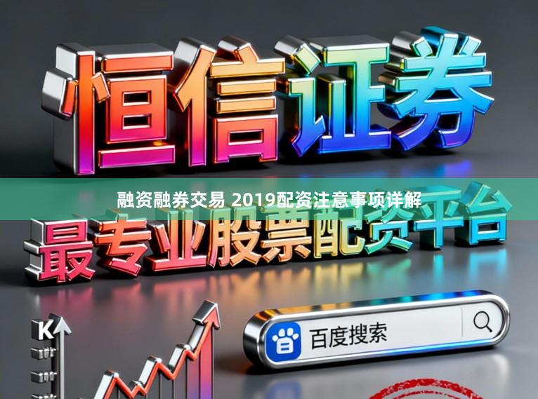融资融券交易 2019配资注意事项详解